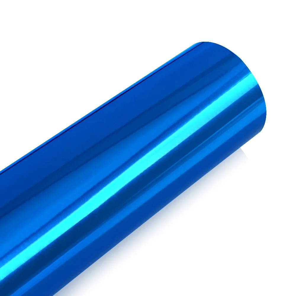 Middle blue 50*200 см хромированная зеркальная виниловая пленка, пленка для автомобиля, внешняя, сделай сам, водонепроницаемая защитная пленка, пинг-наклейка, наклейка для автомобиля - Название цвета: Middle blue
