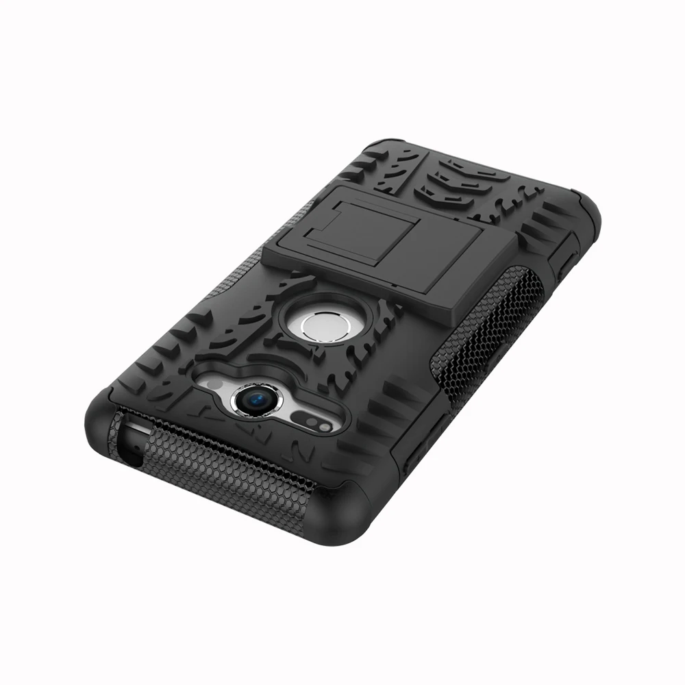 Hybrid Kickstand Dazzle Rugged Shockproof Stand hard Back phone Cover Case For Sony E5 C5 C6 XA XA1 XA2 Ultra L2 XZ2 Compact |