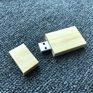 Блок деревянная квадратная форма, с usb-кабелем 2,0 флэш-накопитель памяти, накопитель 128 МБ 1 Гб 2 Гб 4 ГБ 8 ГБ 16 ГБ 32 ГБ 64 ГБ - Цвет: bright bamboo