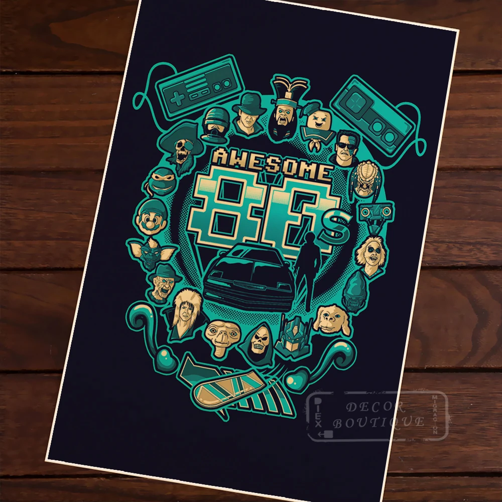 Потрясающая картина в стиле 80 х реальный опыт минималистской игры винтажном