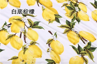 Европейский стиль лимон атласная шелковая вата хлопчатобумажная ткань фетр telas