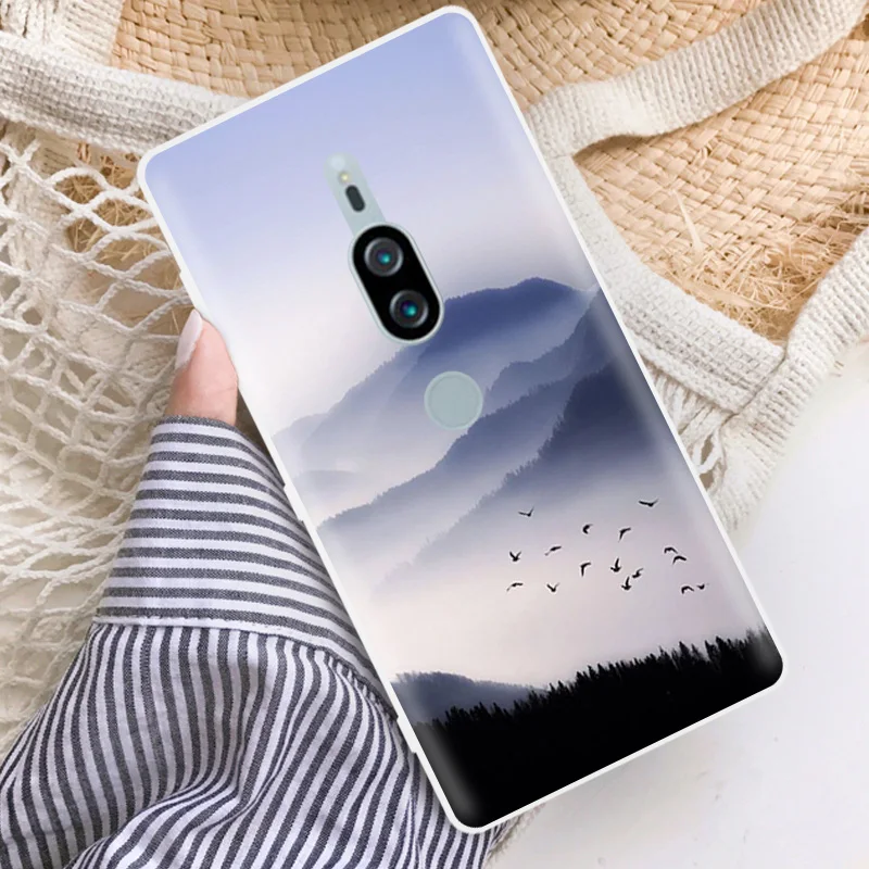 5.8 inch for Sony XZ2 Premium Silicone Protection Shell H8166 Wed Dress Back Cover Soft Phone Case |