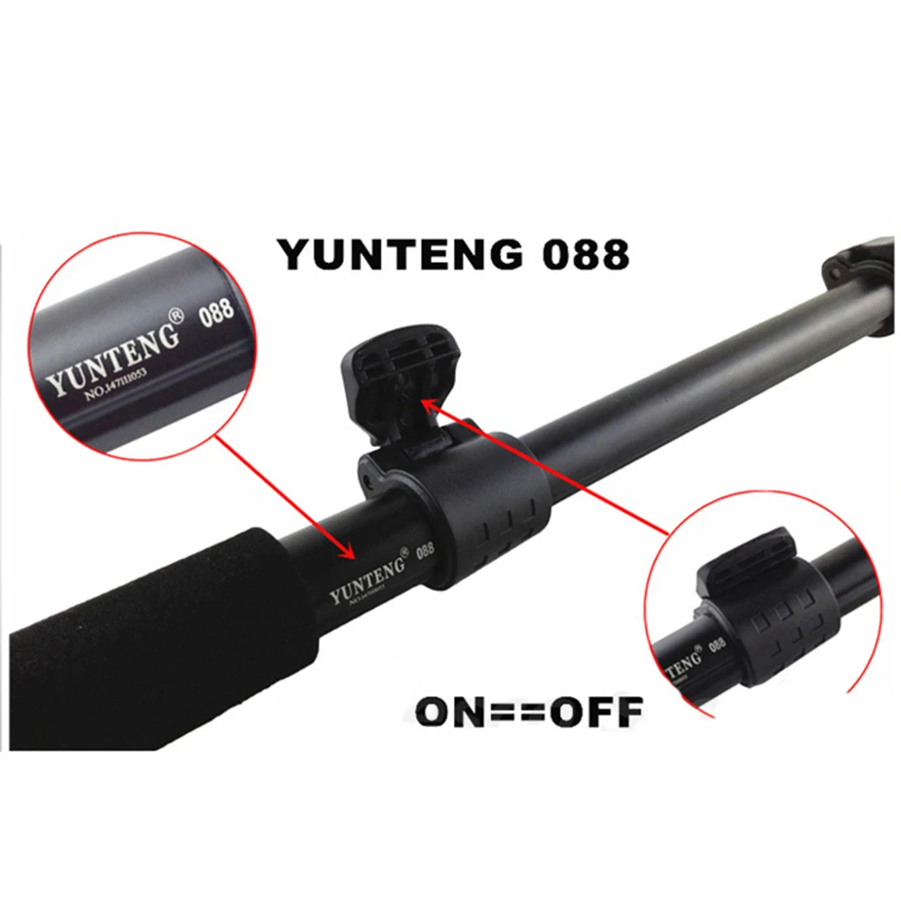 Ручной селфи-монопод YunTeng 088 для Gopro монопод селфи штатив + держатель телефона iPhone