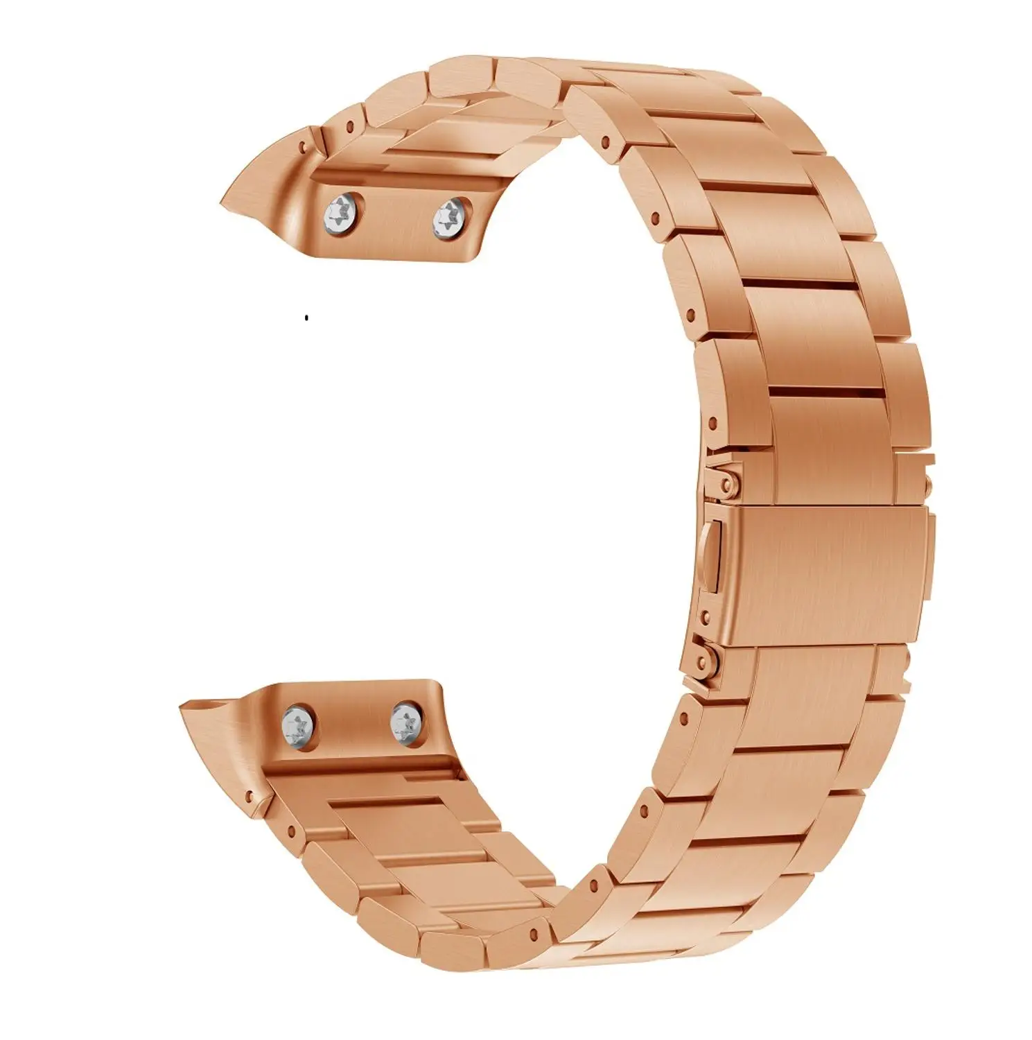 Rose Gold Ремешок для часов из нержавеющей стали для Garmin forerunner 35, ремешок для часов, металлический ремешок для Garmin forerunner 35, умный ремешок для часов - Цвет ремешка: Rose Gold