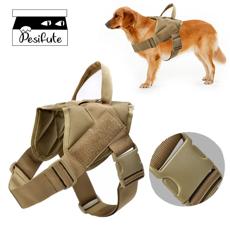 Уличная тактическая жилетка для собаки MOLLE жилет полицейской питомца SPANKER с