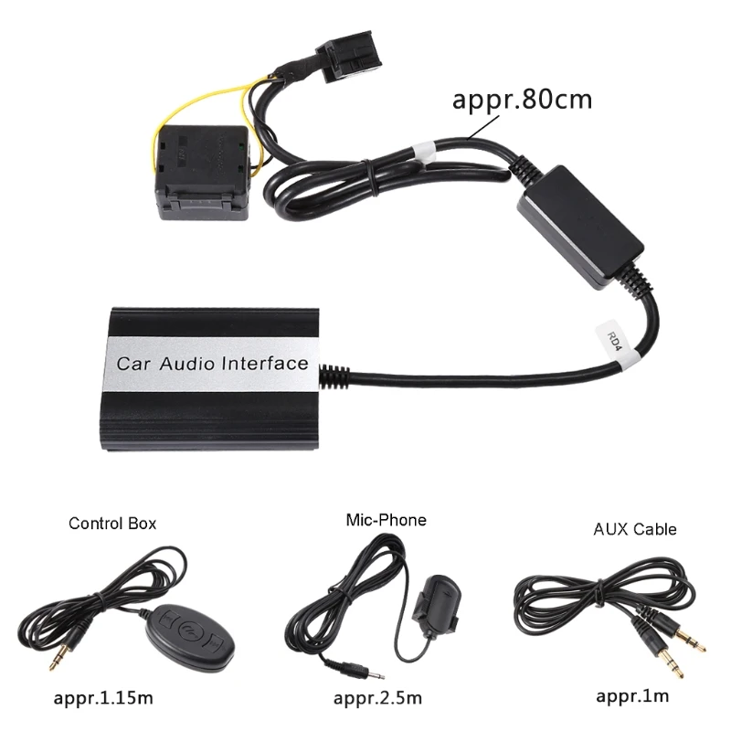 OOTDTY гарнитура для автомобиля Bluetooth наборы MP3 AUX адаптер интерфейс RD4 Peugeot