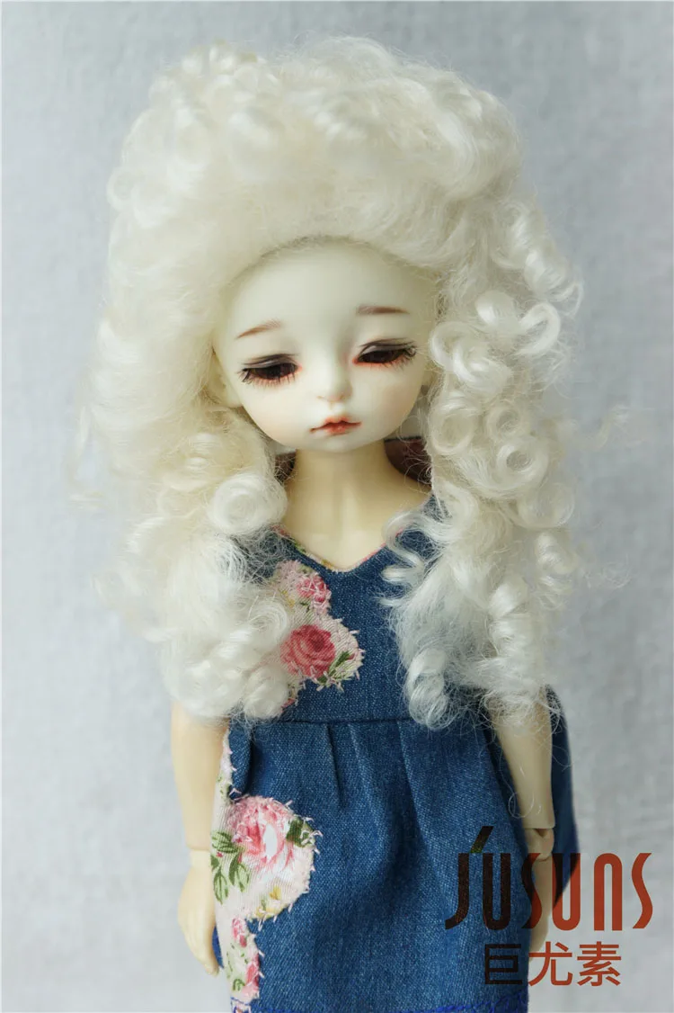 JD175 1/8 1/6 1/4 длинные кудрявые мохеровые BJD парики YOSD MSD модные куклы Размер 5-6 дюймов