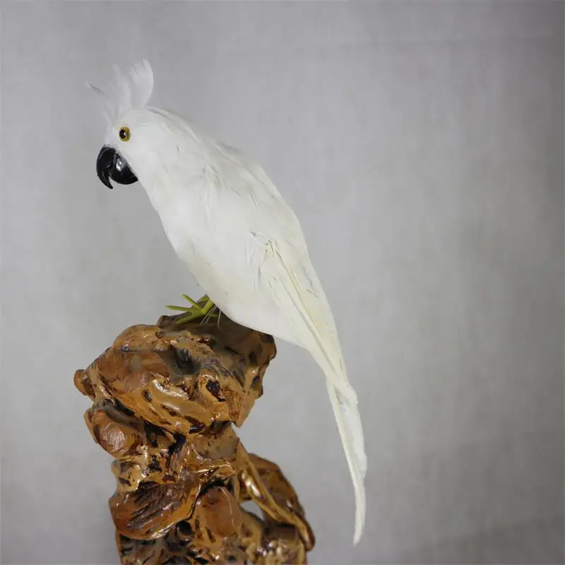 Имитация перьев птица моделирование животных попугай в гостиной винный шкаф