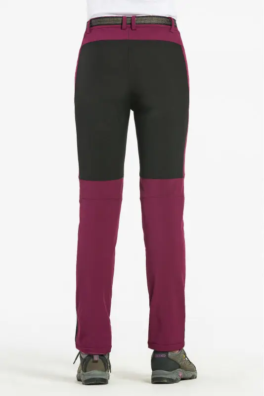 

High Quality Winter Women's Thick Warm Fleece Pants Waterproof Windproof Trousers Pantalones Patchwork Pants