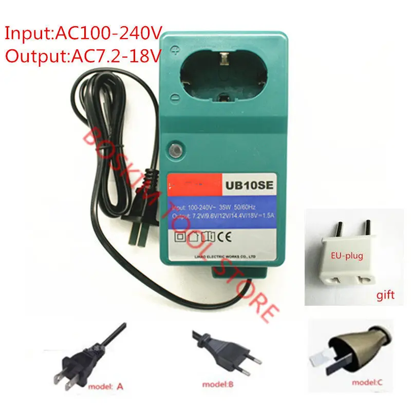 AC100-240V Зарядное устройство Замена для экскаватора HITACHI 7,2 V 12V 14,4 V 18V EB712S FEB7S EB912S EB9S EB12S EB1212S EB1412S EB1414S EB1215