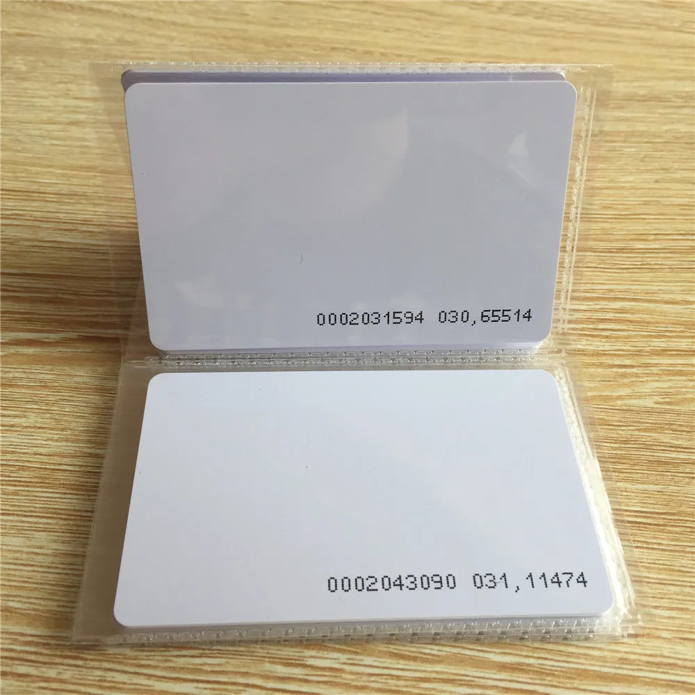 TK4100 Пустой белый CR80 дверь контроля доступа начального ID-карты RFID-карты карты 125khz |