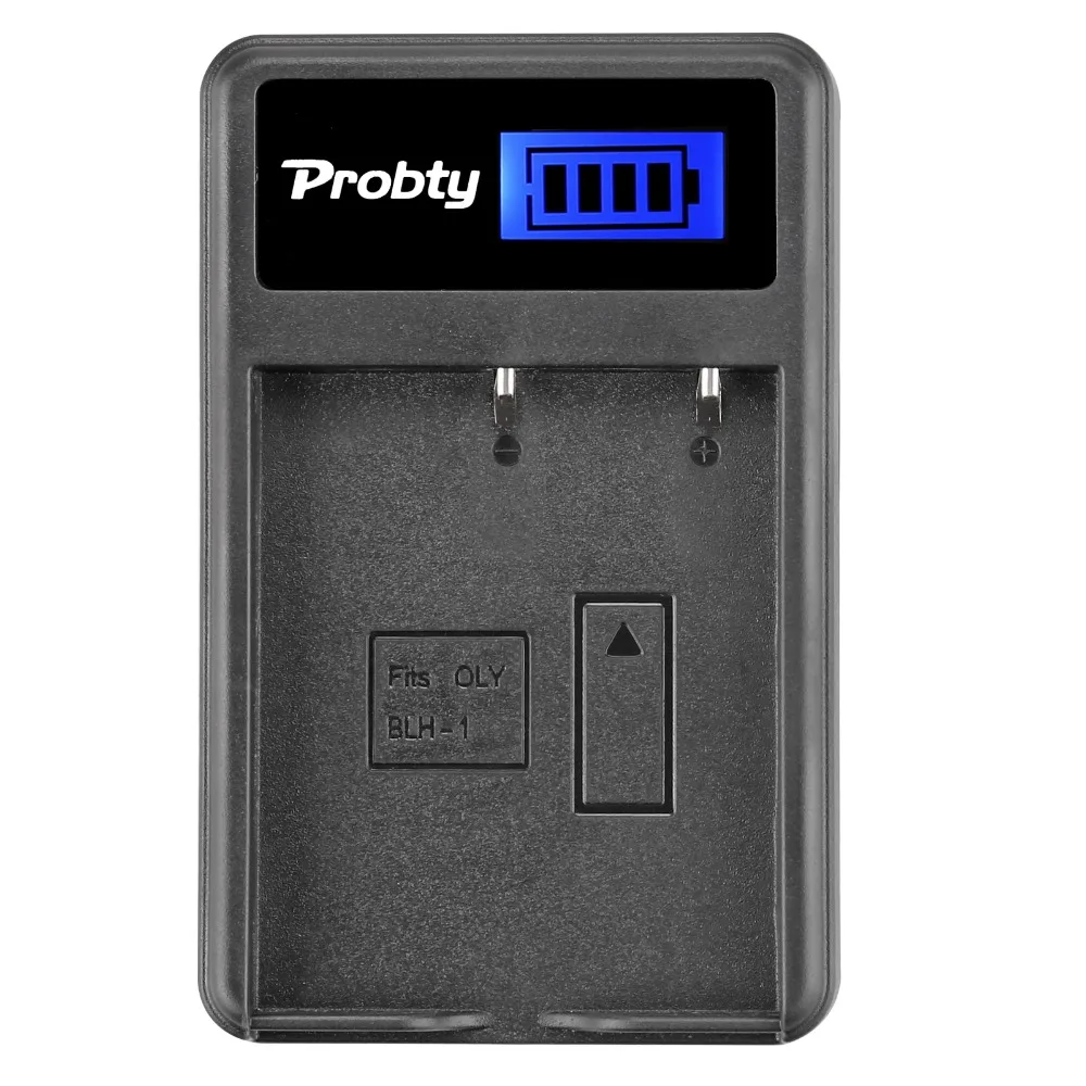 Зарядное устройство Probty BLH-1 BLH1 с ЖК-дисплеем и USB-кабелем для камеры Olympus E-M1 EM1 Mark II |