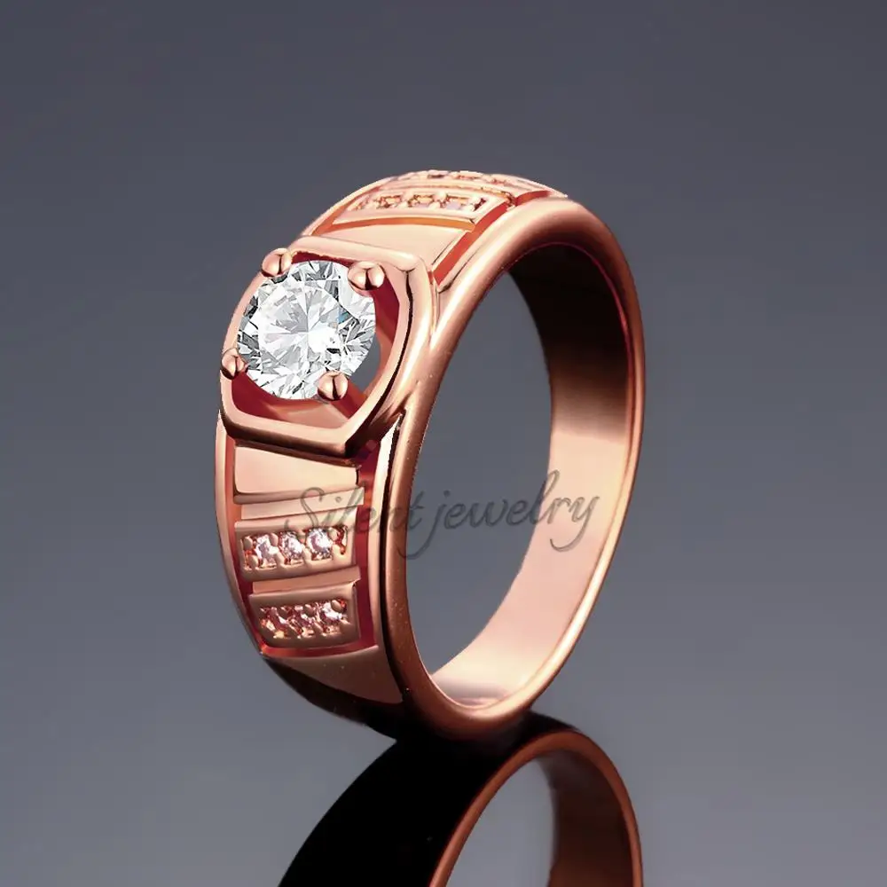 R127-B-8 High Quality Nickle Free Antiallergic New Fashion Jewelry 18K Plated zircon Ring | Украшения и аксессуары