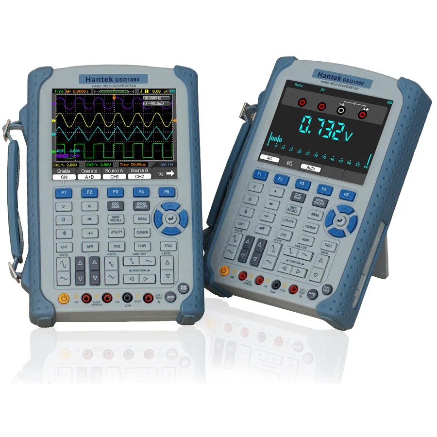 HANTEK натуральная посылка DSO1050 цифровой осциллограф 50 ГГц 2 канала ручной мультиметр scopemeter