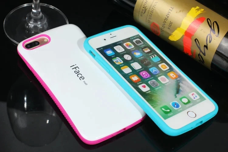 Чехол iface для apple iphone 6s Plus роскошные чехлы амортизирующий ПК Жесткий + силиконовый