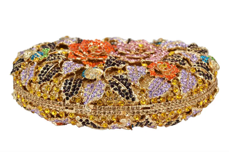 Роскошные сумки-клатчи LaiSC с кристаллами женская сумка подружки невесты розами