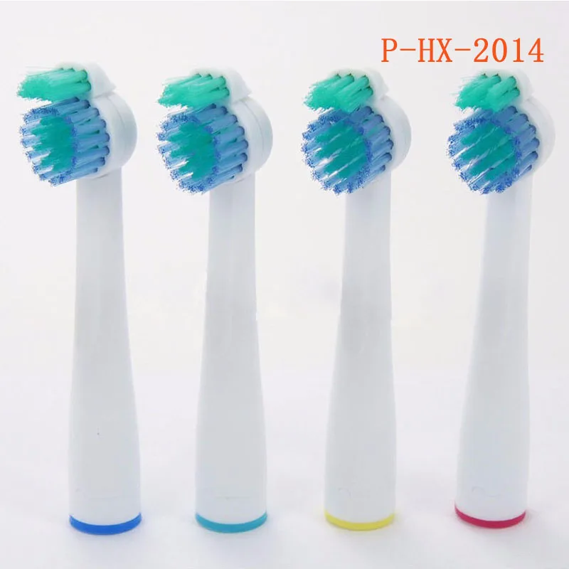 4 шт. P-HX2014 электрическая звуковая сменная зубная щетка головки для Philips насадки на зубные щетки Sonicare двойная мягкая щетина Sensiflex