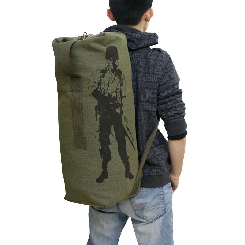 Мужской холщовый рюкзак 3 цвета 15%|military backpack|backpack designerbackpack fashion |