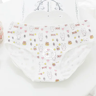Оригинальный дизайн Kawaii Хлопковые трусы для девочек Трусы Нижнее белье