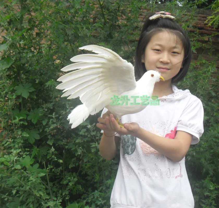 Имитация крыльев голуби игрушка из пенопласта и перьев мира голуб кукла подарок