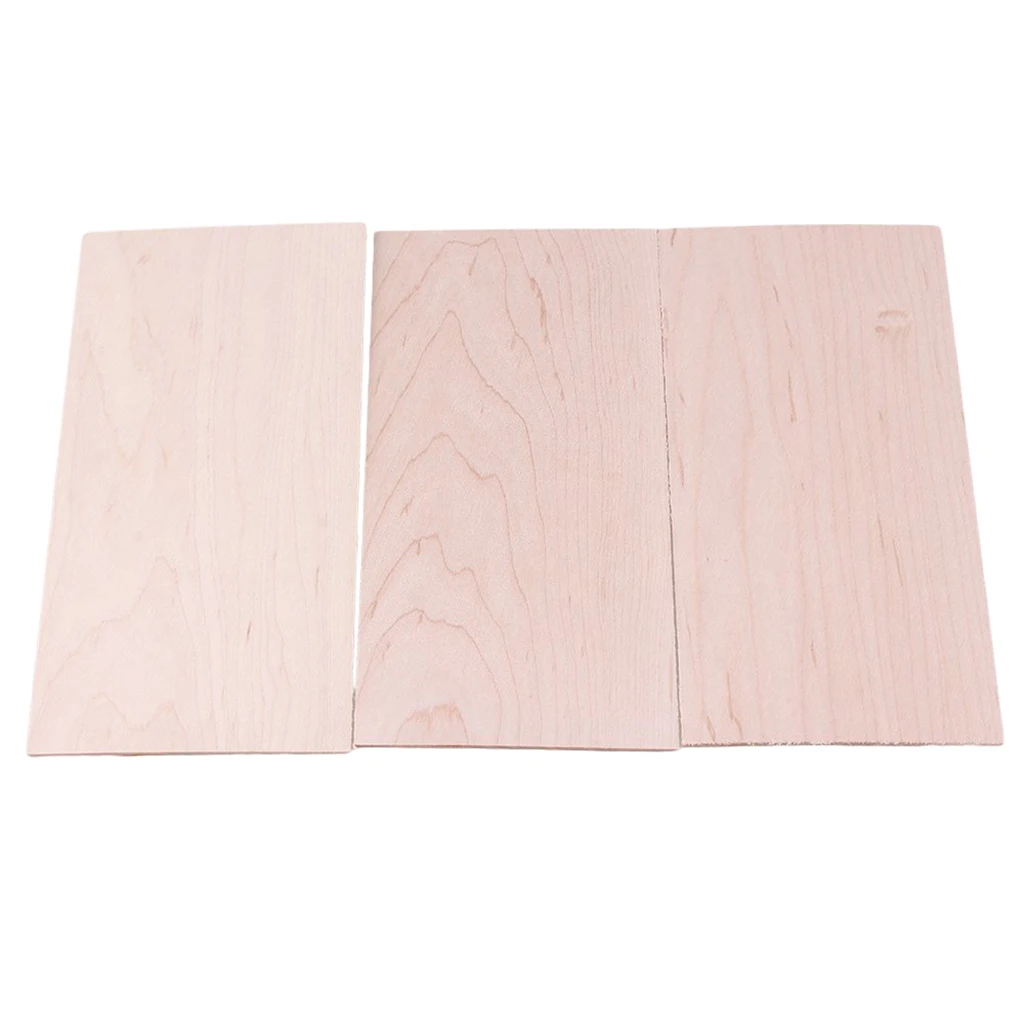 3 шт. Кленовая головка шпона головной убор Luthier Tonewood для акустической