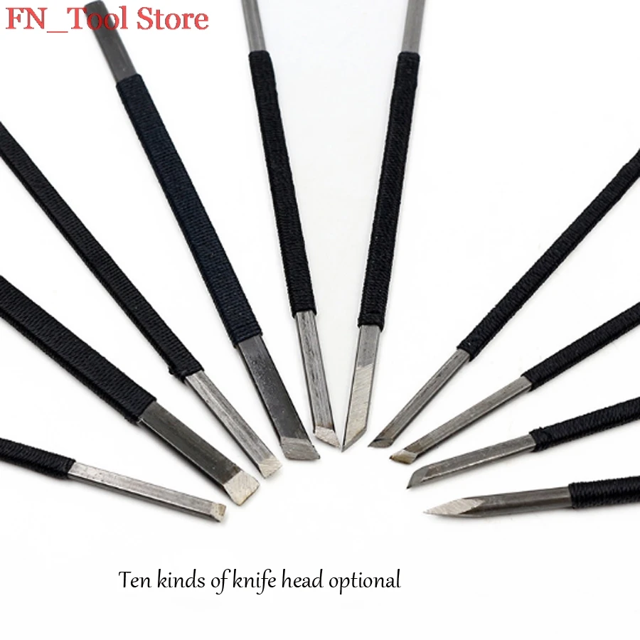 10 pcs. High quality Knife Stone Engraving Print Seal Tools Burin Woodworking Kit | Инструменты