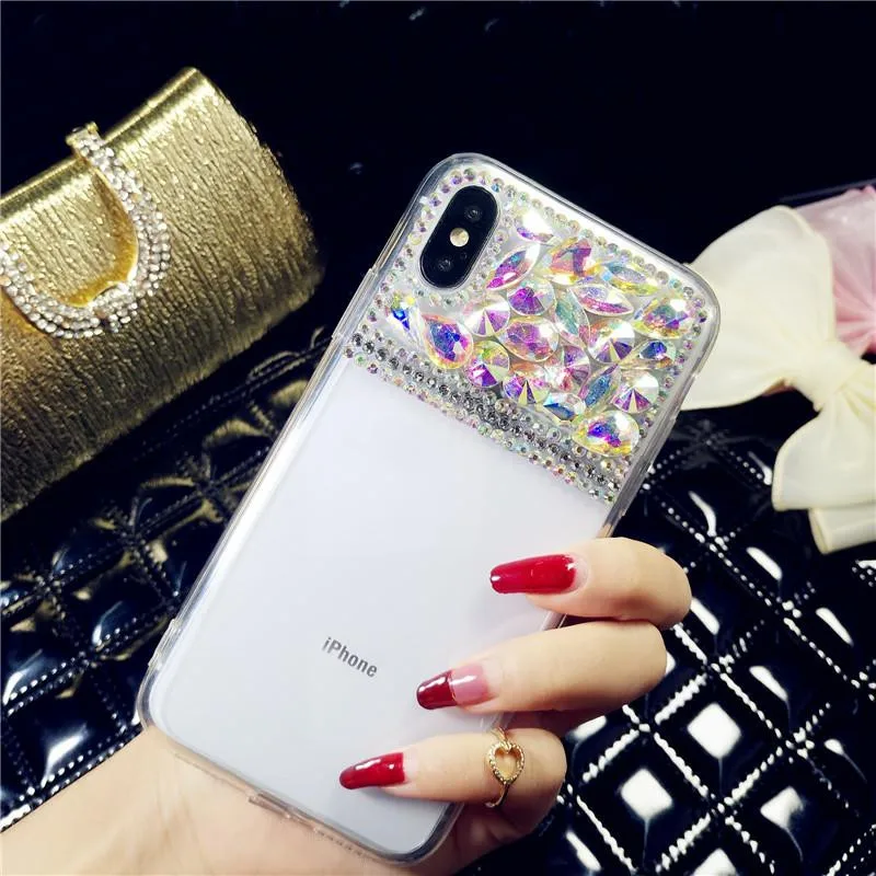 XSMYiss для Samsung S10 S9 S8 Plus S7 S6 edge Note 9 8 5 Роскошный Блестящий цветной прозрачный мягкий