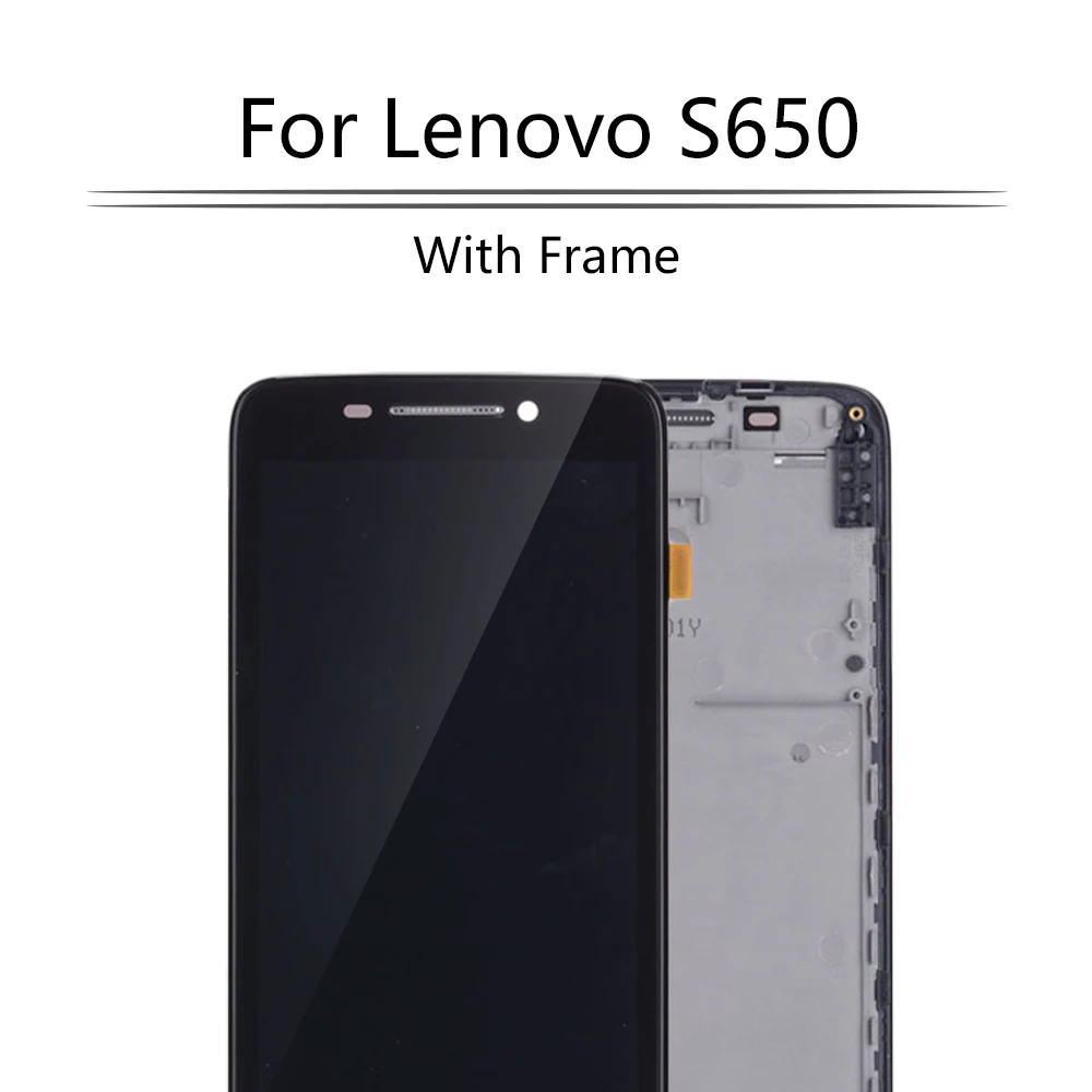 Оригинальный 4 7 &quotдисплей для Lenovo S650 ЖК сенсорный экран дигитайзер сборка Замена