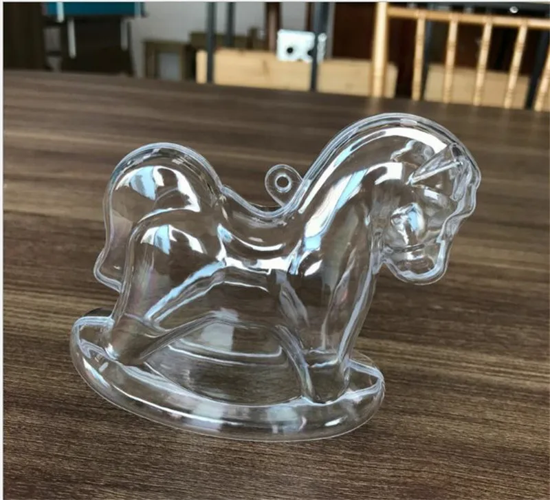 Милая прозрачная коробка для конфет романтический дизайн Рождественское