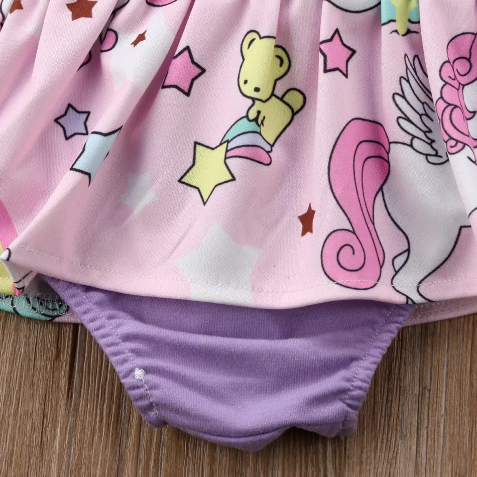 Новинка 2018 Брендовое платье комбинезон для новорожденных девочек летний сарафан