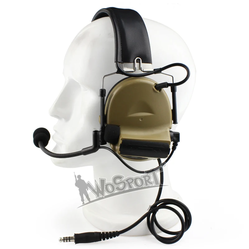 WoSporT новая тактическая гарнитура с шумоподавлением электронный звукосниматель