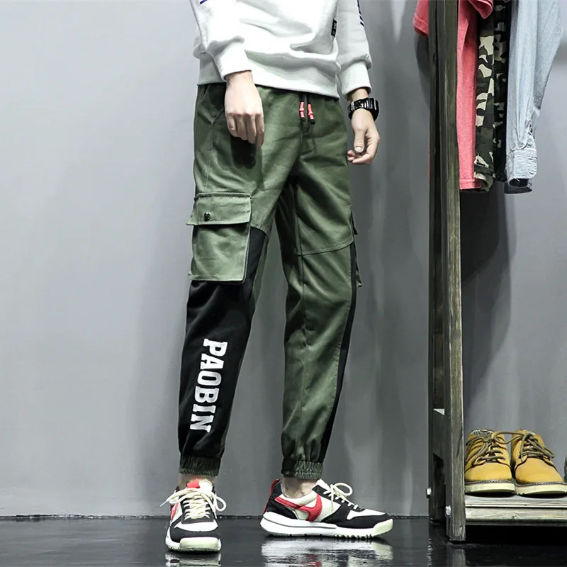 Men's casual Pants large-sized Harem trousers Hip Hop Fashion safari style cargo pants Spring Autumn M-5XL | Мужская одежда