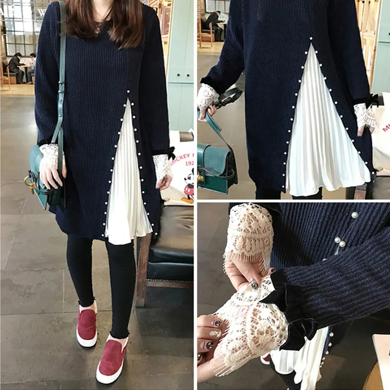 5xl Плюс большой размер Женская одежда 2017 Весна Осень Зима корейские vestidos новые