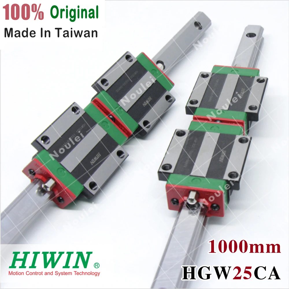 HIWIN 2 шт. HGR25 1000 мм линейный рельс с 4 шт HGW25CC CNC блок брус HGW25 HGW25CA|Линейные