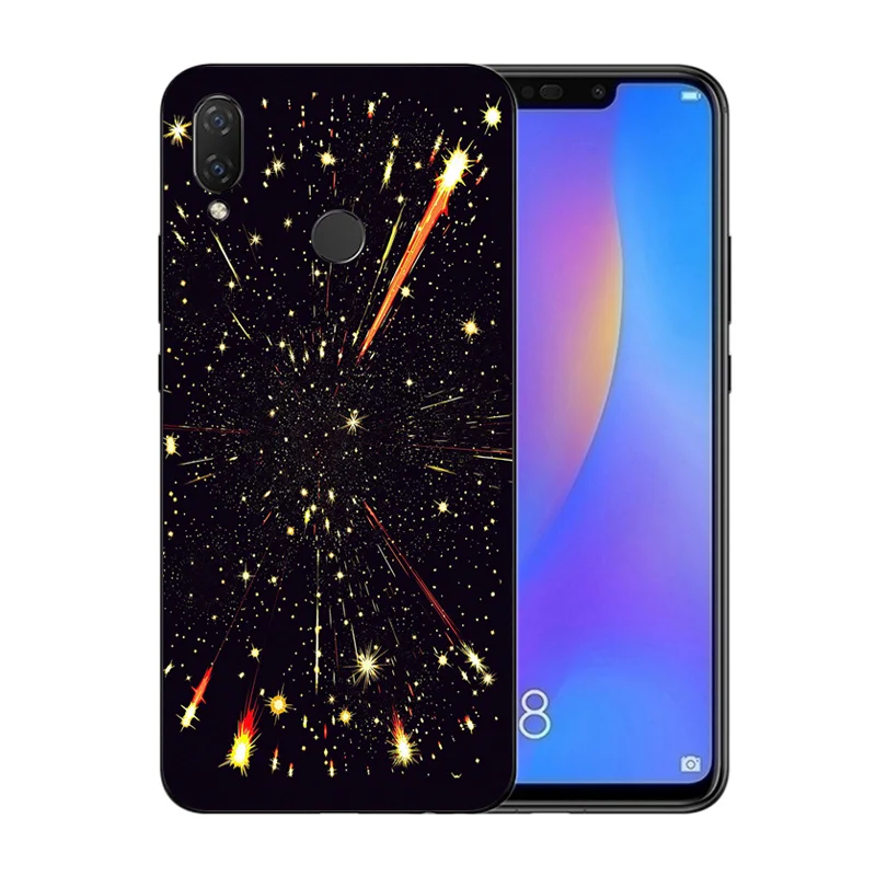 6.3 inch for Huawei nova 3i / P Smart Plus Back Cover Full Protect Clear Soft TPU Silicone Tiger Pattern Matte Luxury Phone Case |