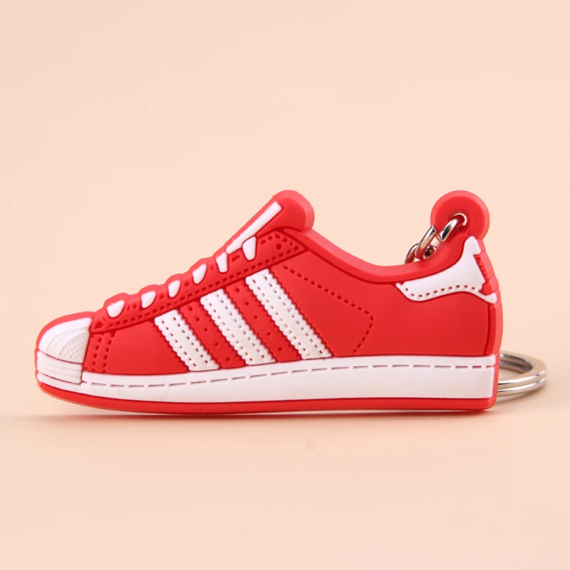 Photo Color6 Силиконовый мини брелок для ключей Jordan Shoe Superstars, брелок для женщин, мужчин и детей, подарок, баскетбольные кроссовки Porte Clef - Цвет: Photo Color6