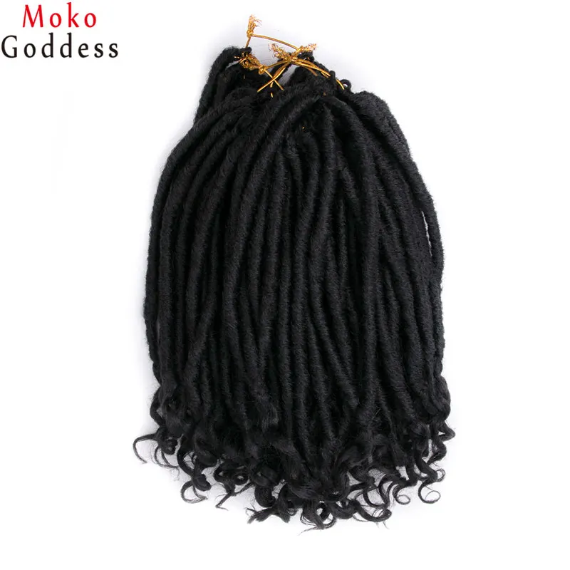 Mokogoddess 5 шт./партия короткие вязаные плетеные волосы 14 &quotGoddess Locs искусственные