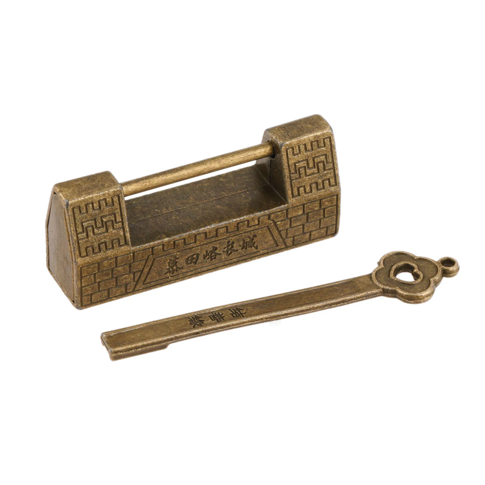 Винтаж цинковый сплав Китайский Старый замок ретро-замок антикварных ювелирных