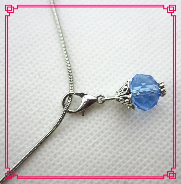 20 шт./лот светло голубой кристалл со стразами застежка карабин подвесные