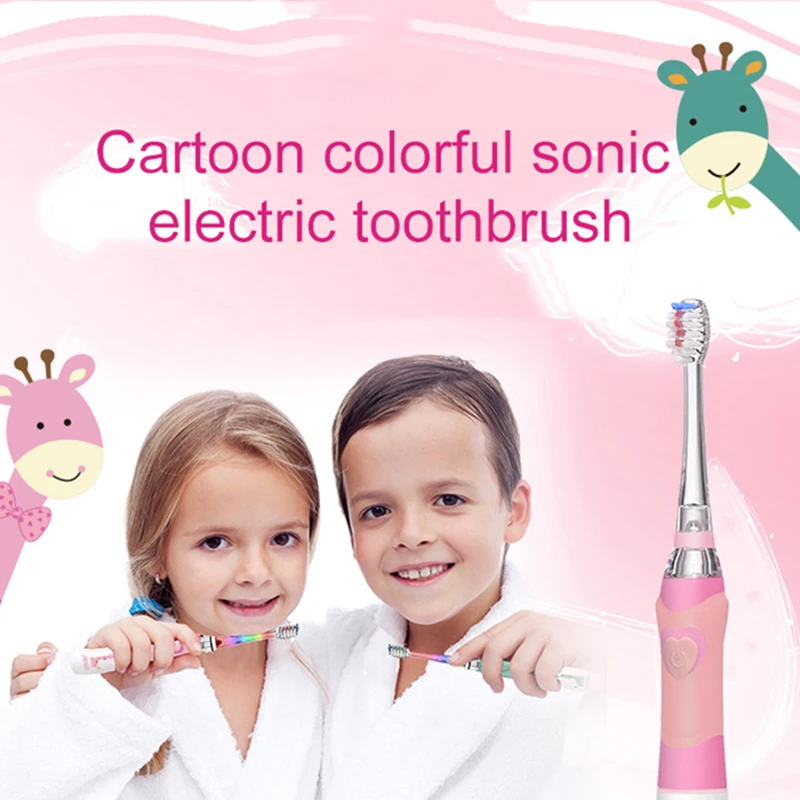 Детская электрическая зубная щетка сухая батарея высокая частота микро вибрация