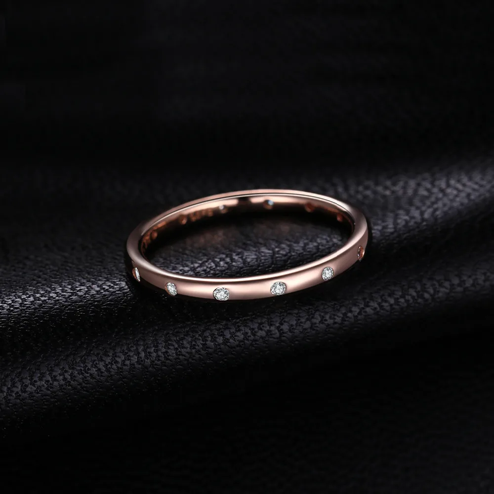 Jewelrypalace 925 пробы серебряный блеск канала набор кольцо из розового золота