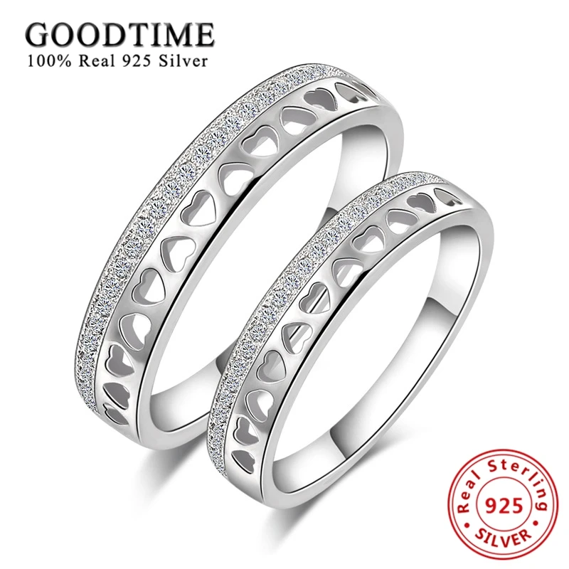 1 шт. ювелирные изделия из настоящего стерлингового серебра AAA Циркон Сердце