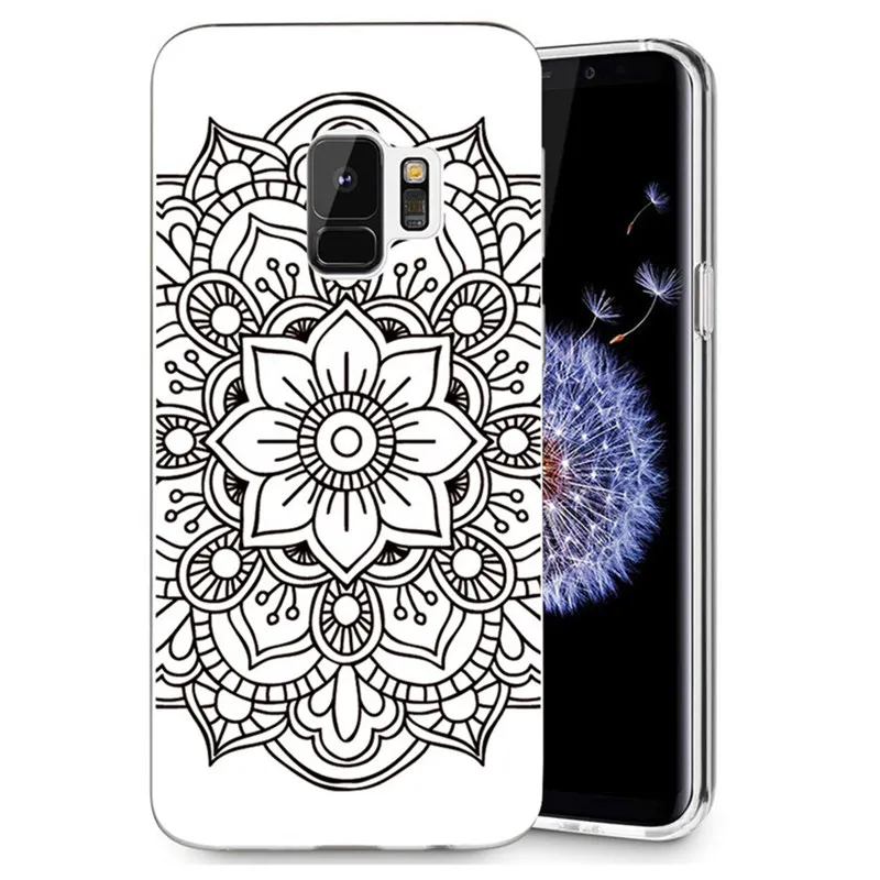 Чехол для Samsung Galaxy S9 S9Plus S8 Plus S7 edge Note 8 J530F J330 J720 A3 A5 2017 TPU силиконовая Мандала крышка