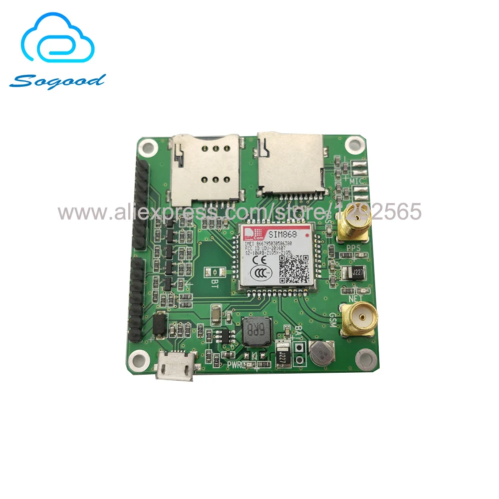 100% новая и оригинальная макетная плата SIM868 разборная стандартный GPS GSM/GPRS + GNSS DTMF