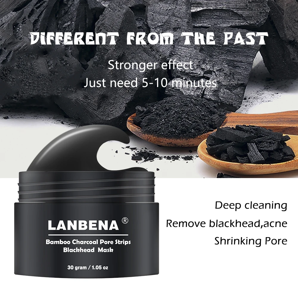 LANBENA что обеспечивает глубокое очищение кожи черная маска для лица с бамбуковым