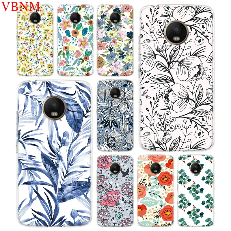 Легкий цвет цветок тренд аксессуары чехол для телефона Motorola Moto G7 G6 G5S G5 E4 Plus G4 E5 Play