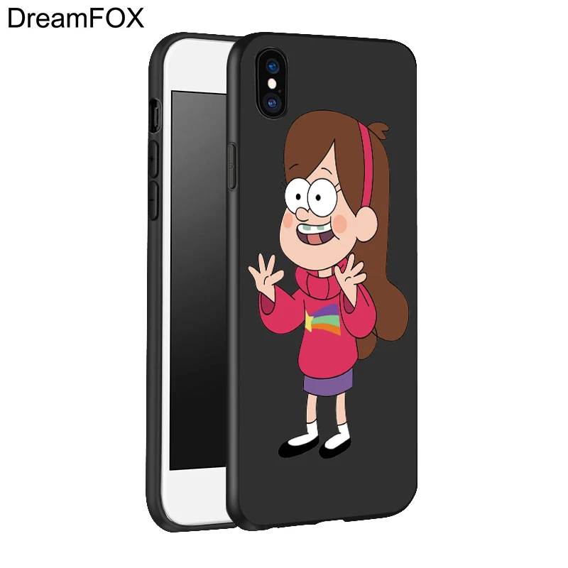 DREAMFOX L056 Gravity Falls Black Soft TPU Silicone Case Cover For Apple iPhone 11 Pro XR XS Max X 8 7 6 6S Plus 5 5S 5G SE |