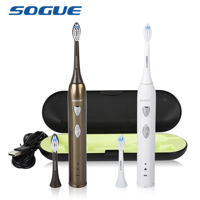 SOGUE Sonic электрическая зубная щетка дорожная коробка Maglev мотор USB зарядка 1 держатель 2 FDA щеточка S52 Escova de Dente Eletrica Sonico