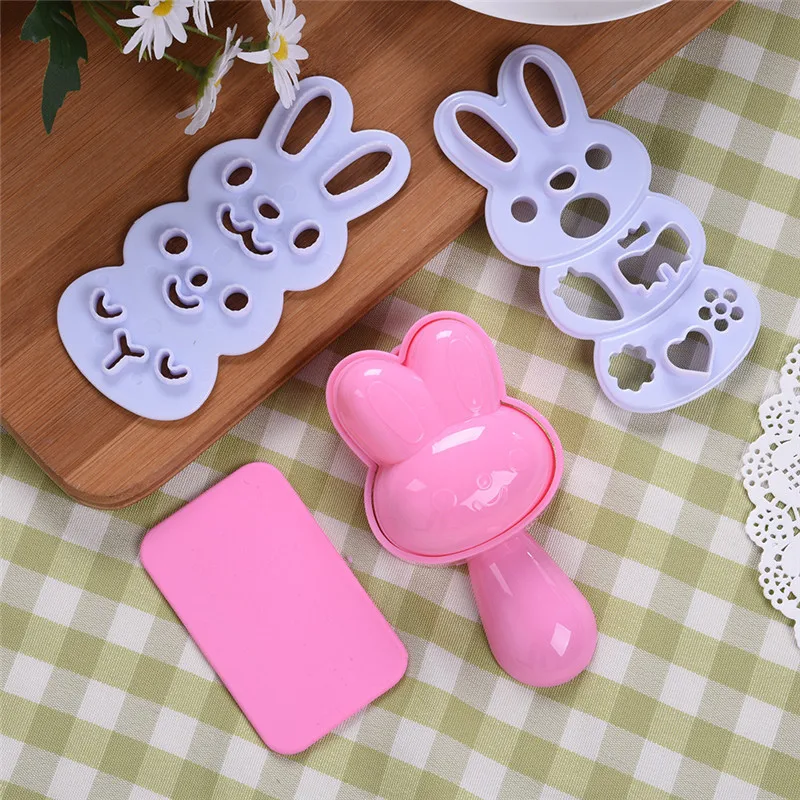 DIY Формочки для суши принимающих бэнто форма нори с принтом кролика и маленьким