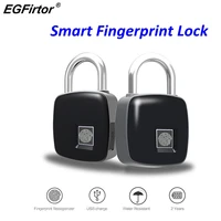 2pc independent fingerprint padlock lock access control system biometric fingerpinter anti theft padlock door lock
